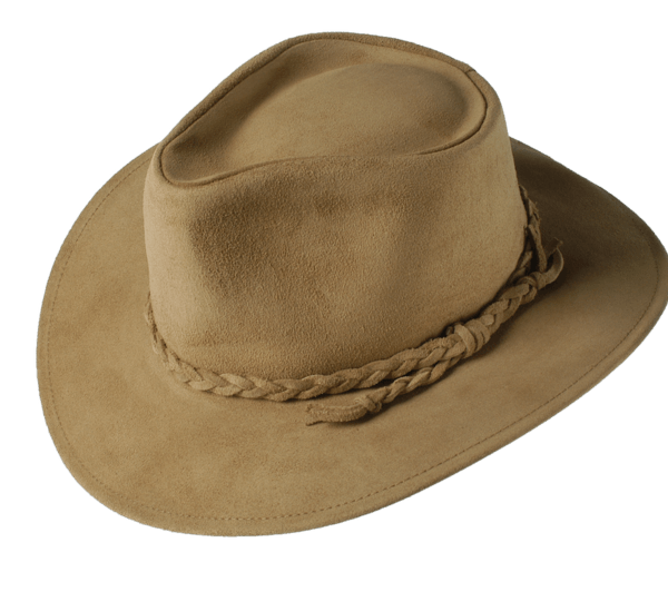 Fedora - Sand Suede Leather