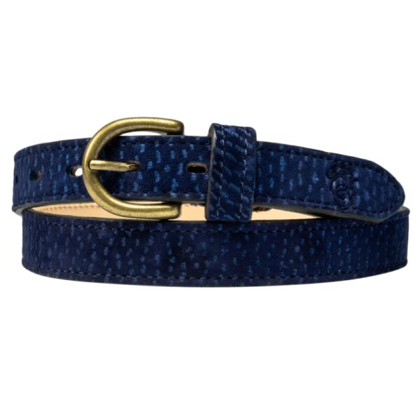 Carpincho belt handmade in Argentina by Estribos