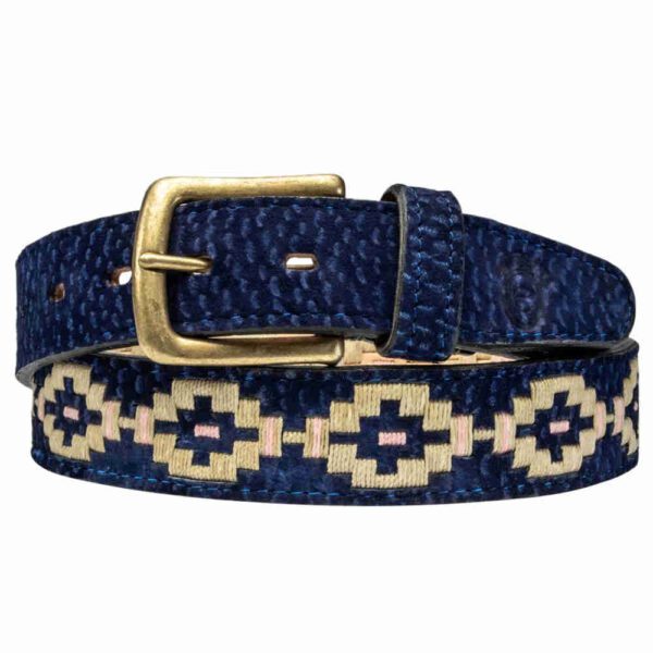 Estribos Carpincho Polo Belt Blue Haze Compressed