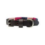 Tiny Polo Dog Collar - Gaucho Belt - Vegetable tanned Leather - Nickel