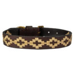 Polo Dog Collar in cream handmade in Argentina by Estribos