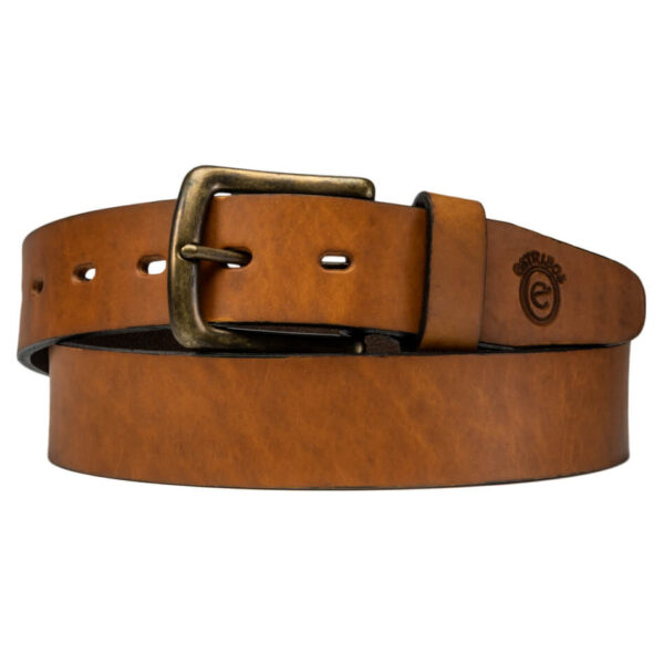 Estribos Stirrup Leather Belt – Tobacco Plain