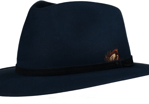 Fedora - Blue Fur Felt