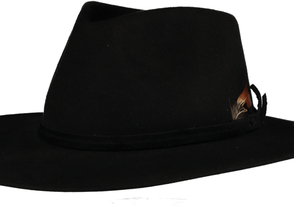 Fedora - Black Fur Felt