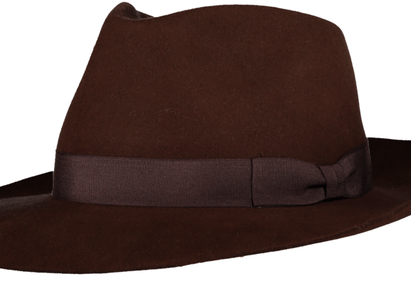 Brown 'Ha' Fur Felt Hat