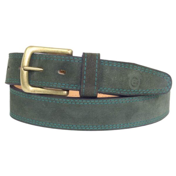 Suede Belt - Green Plain