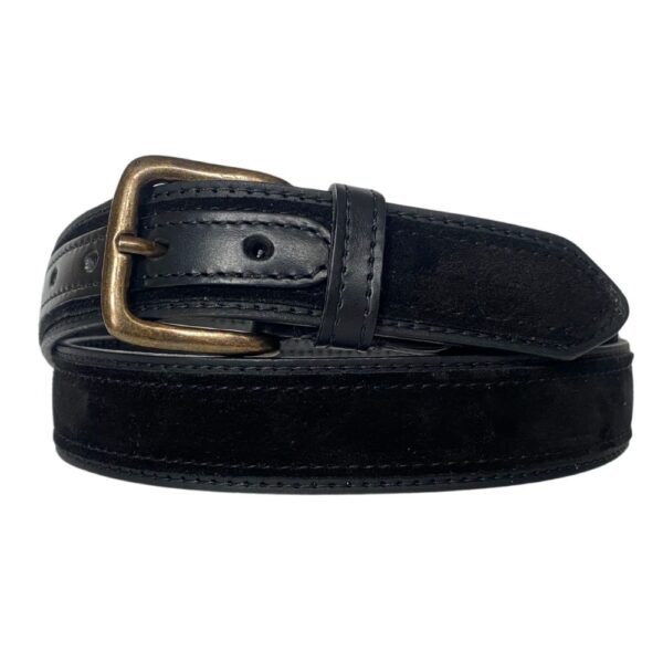 Black Suede Belt - San Julián Negro